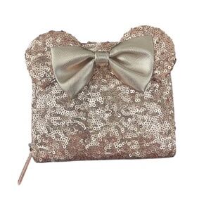 Disney Parks Loungefly Rosegold Sequined Wallet